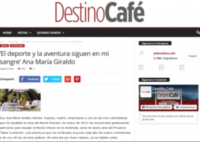 Destino Café: ‘El deporte y la aventura siguen en mi sangre’